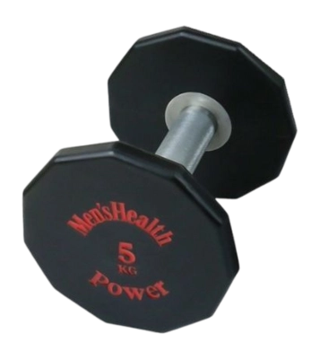 Halter Men's Health Urethane Dumbbell 5 KG Zwart