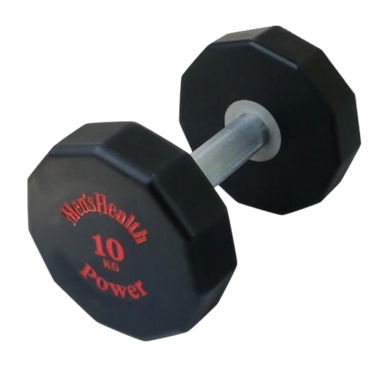 Halter Men's Health Urethane Dumbbell 10 KG Zwart