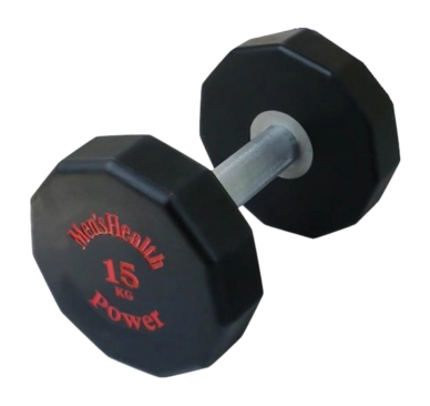 Halter Men's Health Urethane Dumbbell 15 KG Zwart