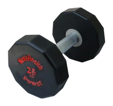 Halter Men's Health Urethane Dumbbell 25 KG Zwart