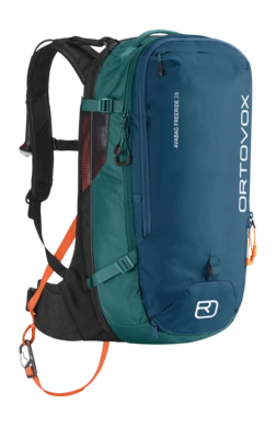 Sac à Dos de Ski Ortovox Unisex Avabag Litric Freeride 28 Petrol Blue