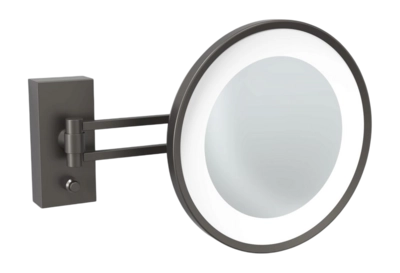 Make-up Spiegel Decor Walther BS 36 LED Mat Donker Metaal (5 x magnification)