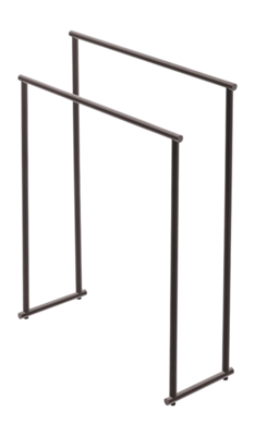 Towel rack Decor Walther Club HT Matt Dark Metal