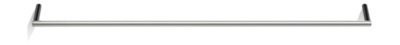 Barre à Serviettes Decor Walther Mikado TEC HTE80 Simple Acier Inox Mat Noir 80 cm