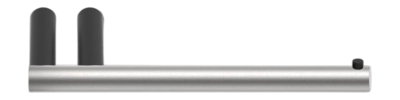 WC Rolhouder Decor Walther Mikado TEC TPH1 Enkel Mat RVS Mat Zwart