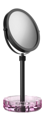 Miroir à Maquillage Decor Walther Kristall KSA Rose Mat Noir (Grossissement 4x + 1x)