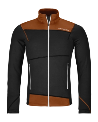 Sweatjacke Ortovox Fleece Light Jacket Herren Black Raven - XL