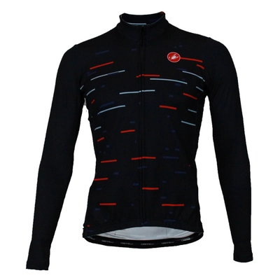 Maillot de Cyclisme Castelli Women Servizio Corse Thermal Long Sleeve W Jersey Black Zip