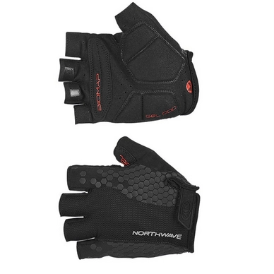 Fietshandschoen Northwave Evolution Short Gloves Black