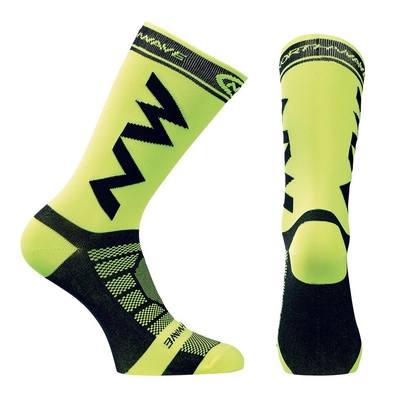 Fietssok Northwave Extreme Light Pro Socks Yellow Fluo Black