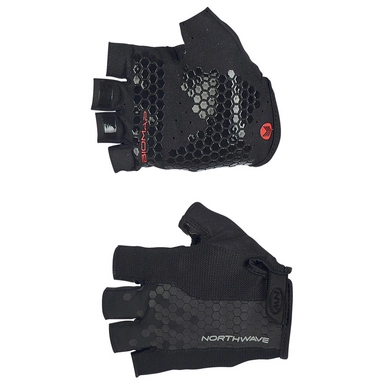 Fietshandschoen Northwave Grip Short Gloves Black