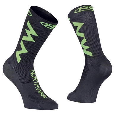 Fietssok Northwave Extreme Air Socks Black Lime Fluo