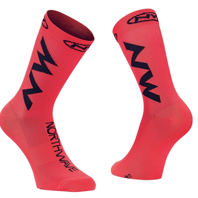 Fietssok Northwave Extreme Air Socks Lobster Orange Black