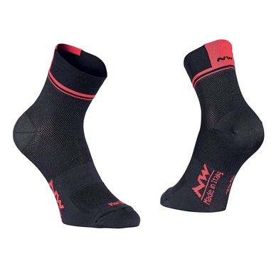 Fietssok Northwave Logo 2 Socks Black Red