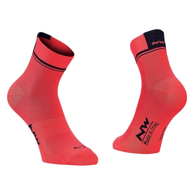Fietssok Northwave Logo 2 Socks Lobster Orange Black