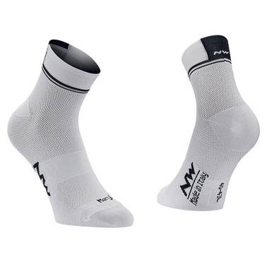 Fietssok Northwave Logo 2 Socks White Black