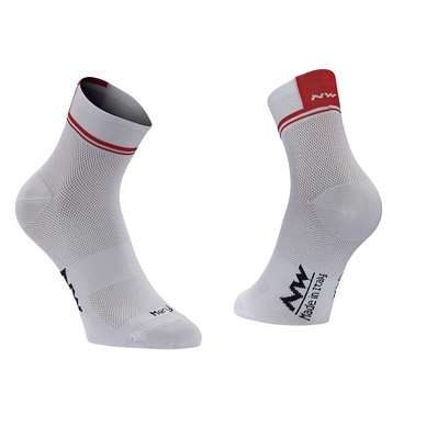 Fietssok Northwave Logo 2 Socks White Red