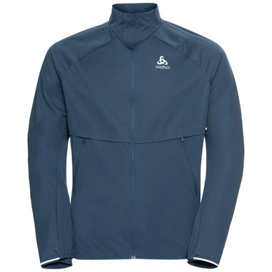 Laufjacke Odlo Jacket Zeroweight Pro Warm Men Blue Wing Teal