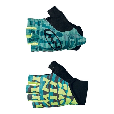 Fietshandschoen Northwave New Skeleton Short Gloves Green Yellow Fluo