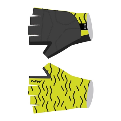 Fietshandschoen Northwave Switch Line Short Gloves Lemon