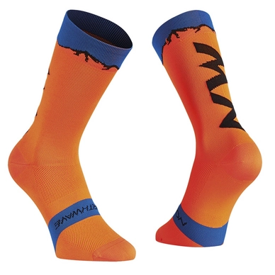 Fietssok Northwave Vibe Socks Orange Blue