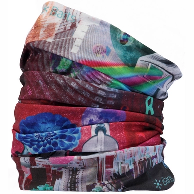 Scarf Barts Unisex Multicol Collage Red
