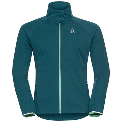 Hardloopjack Odlo Women Jacket Zeroweight Pro Warm Submerged Malachite Green