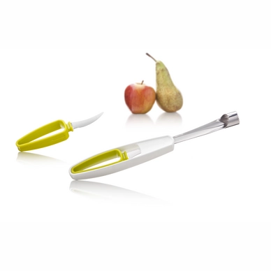 Apple Corer + Knifer Tomorrow's Kitchen Wit Groen