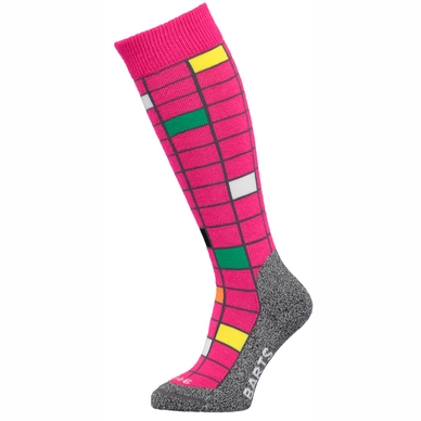 Skisok Barts Kids Grid Fuchsia