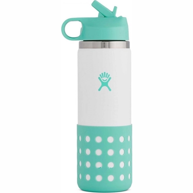 Thermosfles Hydro Flask Kids Wide Mouth Straw Lid And Boot Island 591 ml
