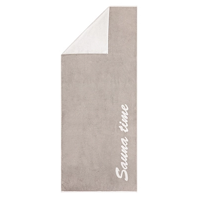 Serviette de Sauna Cawö 449 Sauna-Time Two-Tone Stone