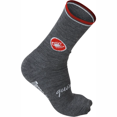 Chaussettes de Cyclisme Castelli Men Quindici Soft Sock Anthracite