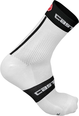 Fietssok Castelli Men Free 9 White Black Red