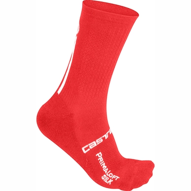 Fietssok Castelli Men Primaloft 13 Sock Red