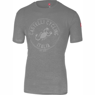 T-Shirt Castelli Men Armando Melange Light Gray