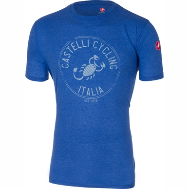 T-Shirt Castelli Men Armando Melange Blue