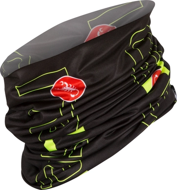Nekwarmer Castelli LW Head Thingy Black Yellow Fluo
