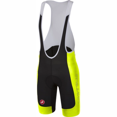 Castelli VELOCISSIMA 2 Pantaloncino Da Ciclismo Con Bretelle Donna - Nero/Rosa Fluo, Taglia L