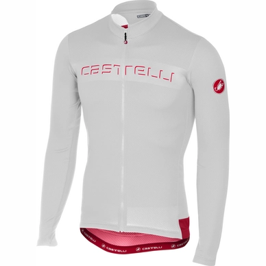 Fietsshirt Castelli Men Prologo V LS White