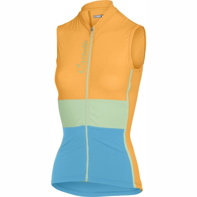 Fietsshirt Castelli Men Protagonista Orange F Gl Lake Sky Blue