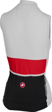 Fietsshirt Castelli Men Protagonista White Red Black