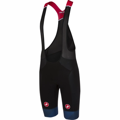 Fietsbroek Castelli Men Free Aero Race Bibshort Black Dark Infinity Blue