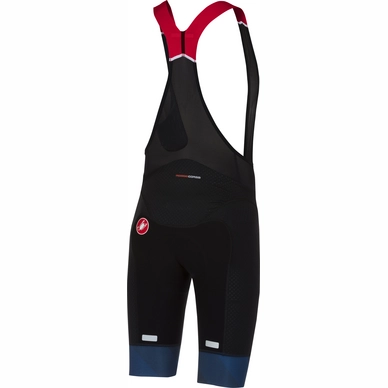 Fietsbroek Castelli Men Free Aero Race Bibshort Black Dark Infinity Blue