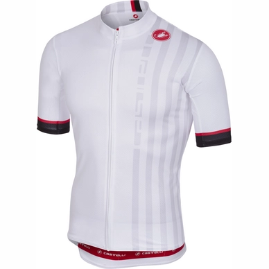 Fietsshirt Castelli Men Podio Doppio FZ White