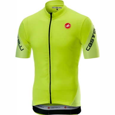 Fietsshirt Castelli Men Entrata 3 FZ Yellow Fluo