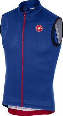 Fietsshirt Castelli Men Entrata 3 FZ Sleeveless Surf Blue