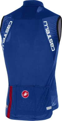 Fietsshirt Castelli Men Entrata 3 FZ Sleeveless Surf Blue