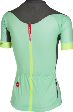 Fietsshirt Castelli Women Aero Race FZ Pastel Mint Forest Gray