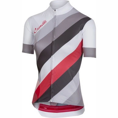 Fietsshirt Castelli Men Prisma FZ Multicolor White