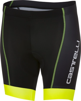Fietsbroek Castelli Kids Future Racer Short Black/Yellow Fluo